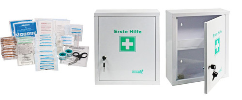 Erste hilfe schrank metall mit - erste,