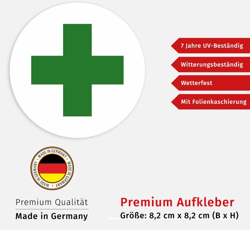 Erste hilfe aufkleber - erste,