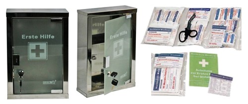 Erste hilfe schrank - erste-hilfe-schrank, edelstahl